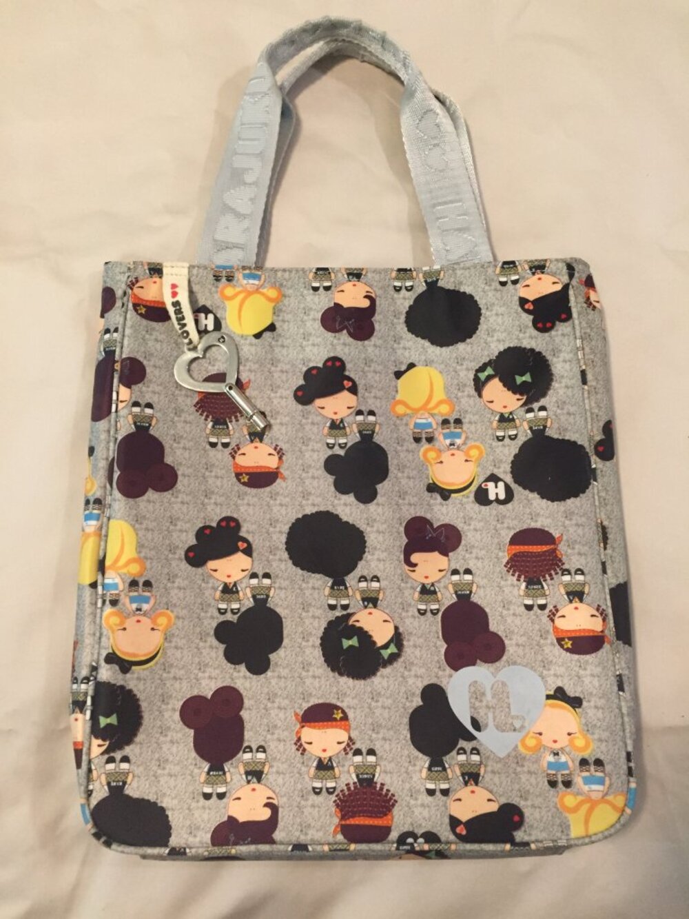 Harajuku Lovers Gwen Stefani Fatal Attraction to Cuteness Bag w/Heart Key/FOB
